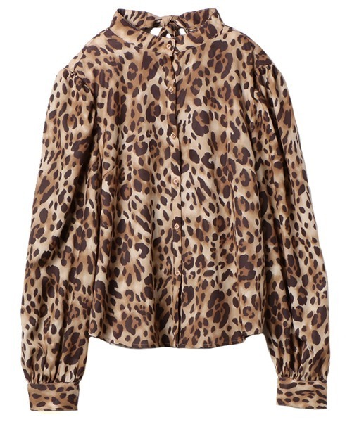 EIMY ISTOIRE（エイミーイストワール）の「Leopard バックリボンシャツ（シャツ/ブラウス・レディース・マルチ・FREE）」の10枚目の写真