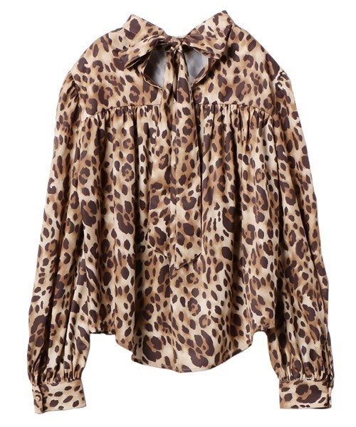 EIMY ISTOIRE（エイミーイストワール）の「Leopard バックリボンシャツ（シャツ/ブラウス・レディース・マルチ・FREE）」の11枚目の写真