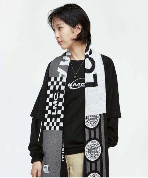 LMCの「【LMC】PIPE LINE LAYERD LONG SLV TEE / パイプライン レイヤード ロングスリーブ Tシャツ（Tシャツ/カットソー・メンズ・ブラック/ダークグレー・SMALL/MEDIUM/LARGE/X-LARGE）」の10枚目の写真