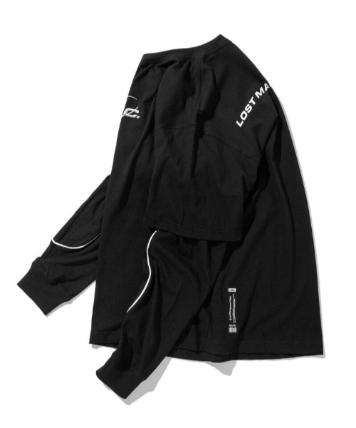 LMCの「【LMC】PIPE LINE LAYERD LONG SLV TEE / パイプライン レイヤード ロングスリーブ Tシャツ（Tシャツ/カットソー・メンズ・ブラック/ダークグレー・SMALL/MEDIUM/LARGE/X-LARGE）」の5枚目の写真
