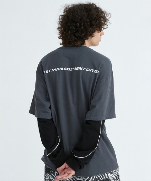 LMCの「【LMC】PIPE LINE LAYERD LONG SLV TEE / パイプライン レイヤード ロングスリーブ Tシャツ（Tシャツ/カットソー・メンズ・ブラック/ダークグレー・SMALL/MEDIUM/LARGE/X-LARGE）」の20枚目の写真