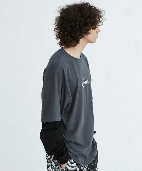 LMCの「【LMC】PIPE LINE LAYERD LONG SLV TEE / パイプライン レイヤード ロングスリーブ Tシャツ（Tシャツ/カットソー・メンズ・ブラック/ダークグレー・SMALL/MEDIUM/LARGE/X-LARGE）」の19枚目の写真