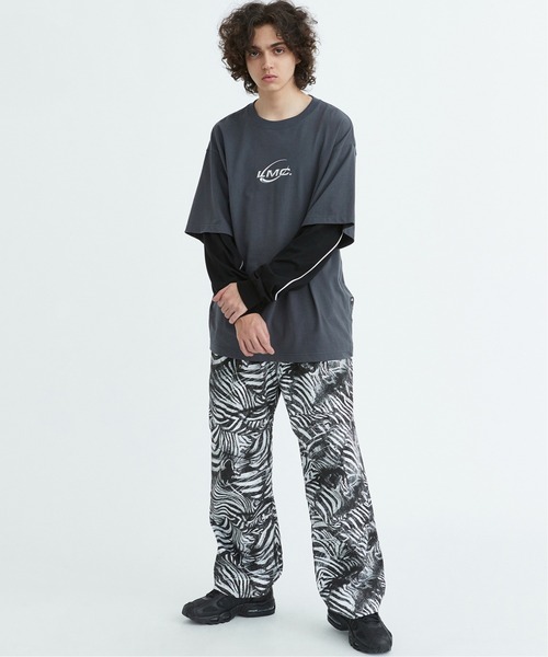 LMCの「【LMC】PIPE LINE LAYERD LONG SLV TEE / パイプライン レイヤード ロングスリーブ Tシャツ（Tシャツ/カットソー・メンズ・ブラック/ダークグレー・SMALL/MEDIUM/LARGE/X-LARGE）」の21枚目の写真