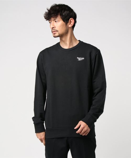 Reebok(リーボック)の「クラシックス ベクター クルー スウェットシャツ / Classics Vector Crew Sweatshirt(スウェット・メンズ・ブラック/ライトグレー/ネイビー・X-LARGE/MEDIUM/LARGE/XX-LARGE/SMALL/X-SMALL)」の2枚目の写真