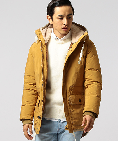 B:MING by BEAMS(ビーミングバイビームス)の「ビーミング by ビームス / ボアハーフダウン(ダウンジャケット/コート・メンズ・ネイビー/マスタード・SMALL/MEDIUM/LARGE)」の2枚目の写真