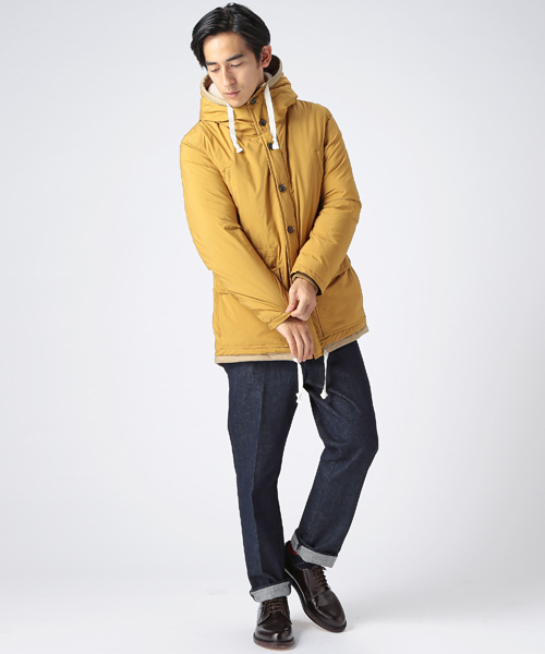 B:MING by BEAMS(ビーミングバイビームス)の「ビーミング by ビームス / ボアハーフダウン(ダウンジャケット/コート・メンズ・ネイビー/マスタード・SMALL/MEDIUM/LARGE)」の5枚目の写真