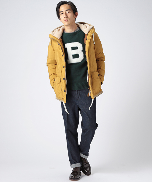 B:MING by BEAMS(ビーミングバイビームス)の「ビーミング by ビームス / ボアハーフダウン(ダウンジャケット/コート・メンズ・ネイビー/マスタード・SMALL/MEDIUM/LARGE)」の6枚目の写真