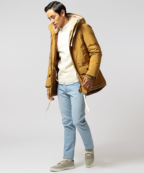 B:MING by BEAMS(ビーミングバイビームス)の「ビーミング by ビームス / ボアハーフダウン(ダウンジャケット/コート・メンズ・ネイビー/マスタード・SMALL/MEDIUM/LARGE)」の16枚目の写真