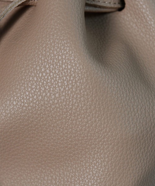 shopnikoniko（ショップニコニコ）の「ワンショルダー巾着バッグ（ショルダーバッグ・レディース・ホワイト/ブラック/ベージュ/サックスブルー/イエロー・フリー）」の12枚目の写真