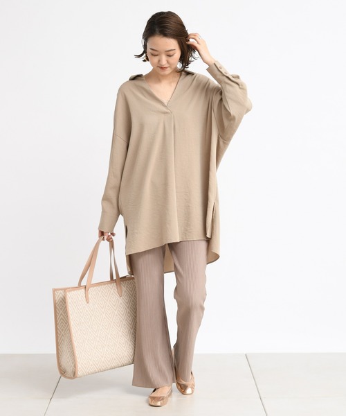 DouDou(ドゥドゥ)の「ジャガード織りトートバッグ(トートバッグ・レディース・ベージュ/カーキ・FREE)」の13枚目の写真