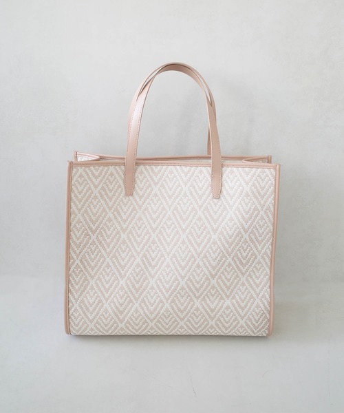 DouDou(ドゥドゥ)の「ジャガード織りトートバッグ(トートバッグ・レディース・ベージュ/カーキ・FREE)」の16枚目の写真