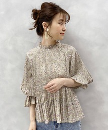 one after another NICE CLAUP | 【WEB限定】消しプリーツブラウス(シャツ/ブラウス)