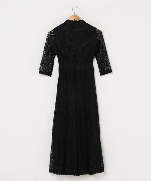 新品 Little Mistress 花柄 レース フレア ドレス ワンピース Lace Ladies ドレス 花柄総レースロング丈フレアワンピース