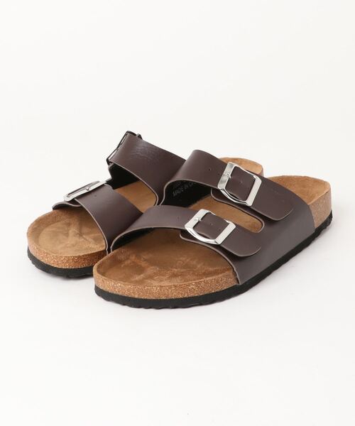 AAA+（サンエープラス）の「AAA / PUレザーダブルベルトサンダル(2365)　ワンマイルサンダル　スライドサンダル（サンダル・メンズ・ホワイト/ブラック/ダークブラウン・LL/M/L）」の7枚目の写真