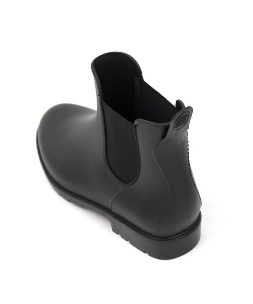 SOROTTO(ソロット)の「完全防水 サイドゴアラバーレインブーツ(レインシューズ・レディース・ブラック/ダークブラウン・22.5cm/23.0cm/23.5cm/24.0cm/24.5cm/25.0cm/25.5cm/26.0cm/26.5cm)」の3枚目の写真