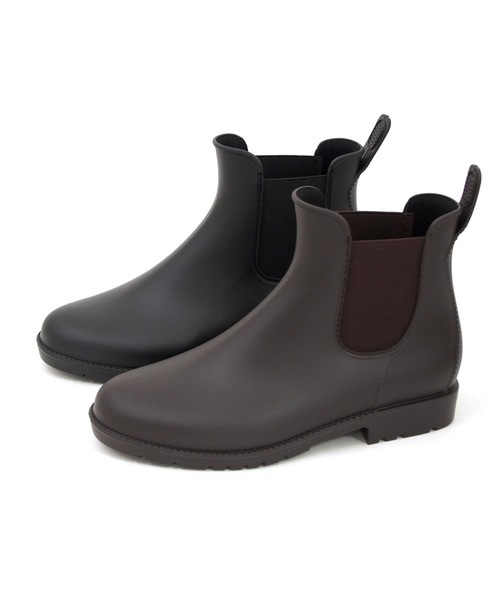 SOROTTO(ソロット)の「完全防水 サイドゴアラバーレインブーツ(レインシューズ・レディース・ブラック/ダークブラウン・22.5cm/23.0cm/23.5cm/24.0cm/24.5cm/25.0cm/25.5cm/26.0cm/26.5cm)」の16枚目の写真