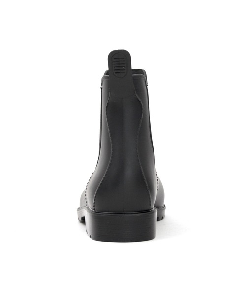 SOROTTO(ソロット)の「完全防水 サイドゴアラバーレインブーツ(レインシューズ・レディース・ブラック/ダークブラウン・22.5cm/23.0cm/23.5cm/24.0cm/24.5cm/25.0cm/25.5cm/26.0cm/26.5cm)」の4枚目の写真