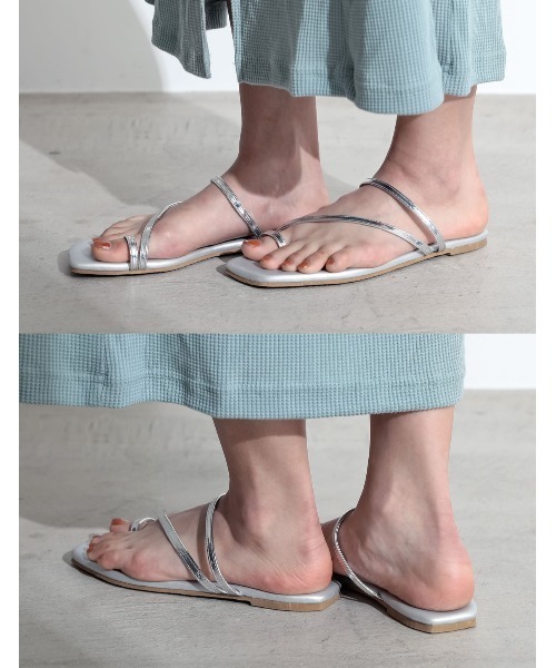 Re:EDIT（リエディ）の「親指リングビーチサンダル（サンダル・レディース・ブラック/シルバー/グレイッシュベージュ/パイソン/キャメル/ゴールド・LARGE/SMALL/X-SMALL/XX-LARGE/X-LARGE/MEDIUM）」の13枚目の写真