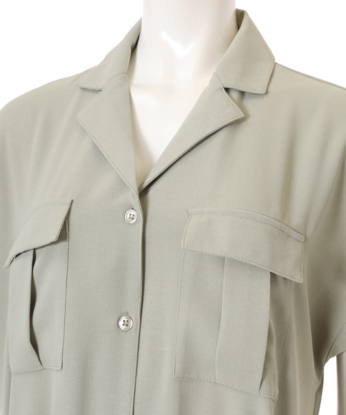 fifth（フィフス）の「サファリシャツワンピース（ワンピース・レディース・ブルー/グリーン・MEDIUM）」の7枚目の写真