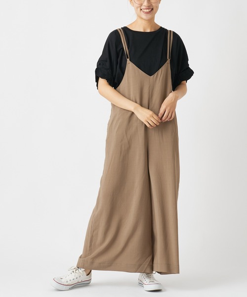 PUAL CE CIN（ピュアルセシン）の「【Du noir】大人サロペット（その他パンツ・レディース・ブラック/ベージュ/ネイビー・FREE）」の6枚目の写真