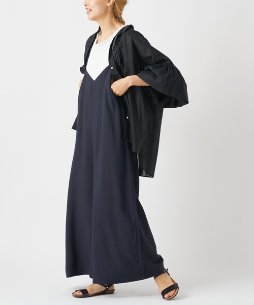 PUAL CE CIN（ピュアルセシン）の「【Du noir】大人サロペット（その他パンツ・レディース・ブラック/ベージュ/ネイビー・FREE）」の7枚目の写真