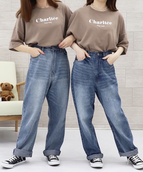 PairPair（ペアペア）の「アソートロゴプリントT（Tシャツ/カットソー・レディース・ライトグリーン/ホワイト/モカ/ブラウン/オフホワイト/パープル・FREE）」の14枚目の写真