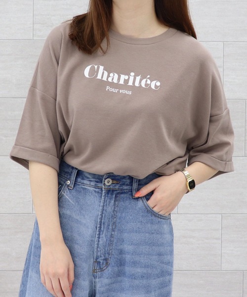 PairPair（ペアペア）の「アソートロゴプリントT（Tシャツ/カットソー・レディース・ライトグリーン/ホワイト/モカ/ブラウン/オフホワイト/パープル・FREE）」の16枚目の写真