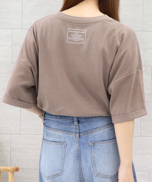 PairPair（ペアペア）の「アソートロゴプリントT（Tシャツ/カットソー・レディース・ライトグリーン/ホワイト/モカ/ブラウン/オフホワイト/パープル・FREE）」の17枚目の写真