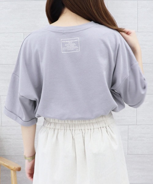 PairPair（ペアペア）の「アソートロゴプリントT（Tシャツ/カットソー・レディース・ライトグリーン/ホワイト/モカ/ブラウン/オフホワイト/パープル・FREE）」の21枚目の写真