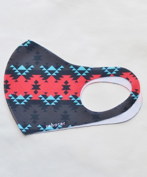rehacer(レアセル)の「rehacer : Original Soft Touch fabric Mask / オリジナル ソフト タッチ ファブリック マスク(マスク・メンズ・ブラック/ブラック系その他/グレー系その他/マルチ・FREE)」の4枚目の写真