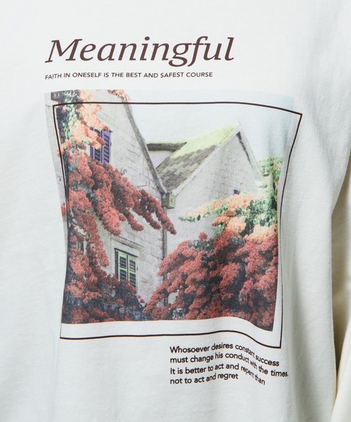 WEGO（ウィゴー）の「WEGO/フォトプリントロンT（Tシャツ/カットソー・レディース・カーキ/アイボリー・FREE）」の11枚目の写真