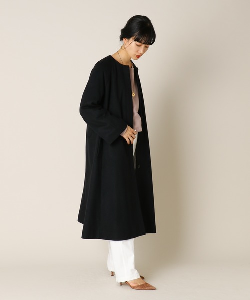 SHENERY（シーナリー）の「ベルテッドノーカラーコート（ノーカラー