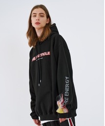 ONA | 『ONA/オーエヌエー』ENERGY FLAME OVER HOODIE/韓国ブランド ファイヤーパターン プルオーバーパーカー/フーディー(パーカー)