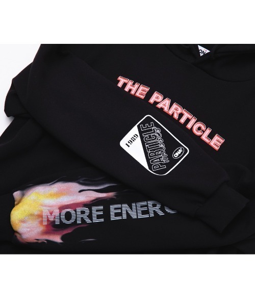 ONA（オーエヌエー）の「『ONA/オーエヌエー』ENERGY FLAME OVER HOODIE/韓国ブランド ファイヤーパターン プルオーバーパーカー/フーディー（パーカー・メンズ・ブラック・M/L）」の11枚目の写真