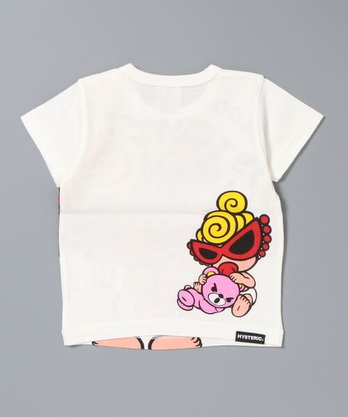 HYSTERIC MINI（ヒステリックミニ）の「MY SWEETY BEAR 半袖Tシャツ（Tシャツ/カットソー・キッズ・ホワイト/レッド/イエロー/ブラック・90/80/90cm/80ｃｍ）」の5枚目の写真