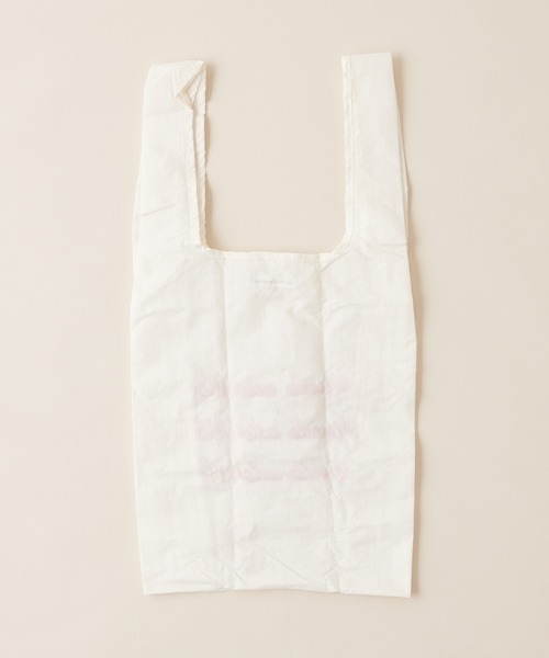 natural couture(ナチュラルクチュール)の「カラフルロゴ刺繍エコBAG(エコバッグ/サブバッグ・レディース・オフホワイト/グレー/ミント/サックスブルー/ピンク・FREE)」の11枚目の写真