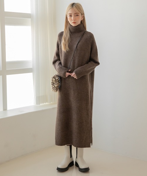 セール ハイネックニットロングワンピース ワンピース Une Mansion ユヌマンション のファッション通販 Zozotown