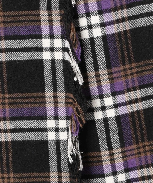 PAGEBOY(ページボーイ)の「チェックフリンジラップスカート(スカート・レディース・ブラック/ブラウン/オフホワイト・FREE)」の21枚目の写真