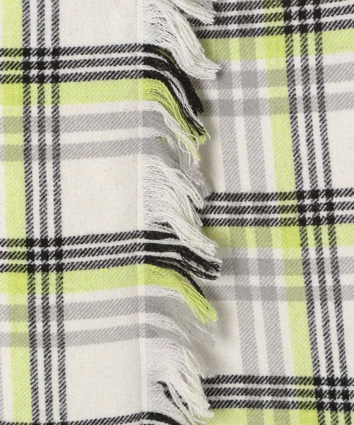 PAGEBOY(ページボーイ)の「チェックフリンジラップスカート(スカート・レディース・ブラック/ブラウン/オフホワイト・FREE)」の8枚目の写真