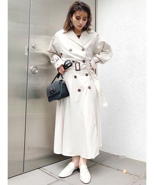 GYDA(ジェイダ)の「3WAYトレンチコート(トレンチコート・レディース・アイボリー/ベージュ/カーキ・FREE)」の4枚目の写真