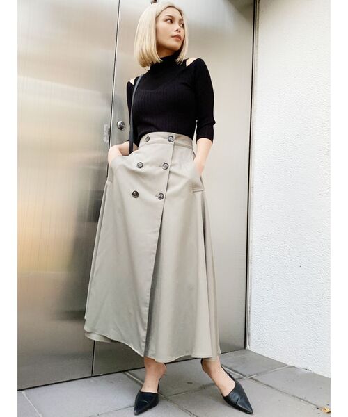 GYDA(ジェイダ)の「3WAYトレンチコート(トレンチコート・レディース・アイボリー/ベージュ/カーキ・FREE)」の10枚目の写真