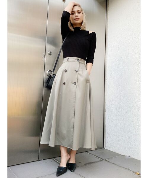 GYDA(ジェイダ)の「3WAYトレンチコート(トレンチコート・レディース・アイボリー/ベージュ/カーキ・FREE)」の11枚目の写真