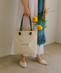 【EFOLE】 キャンバス　ロゴ　トート