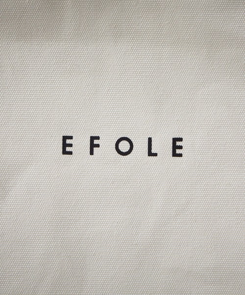 EFOLE（エフォル）の「【EFOLE】 キャンバス　ロゴ　トート（トートバッグ・レディース・オフホワイト・FREE）」の4枚目の写真