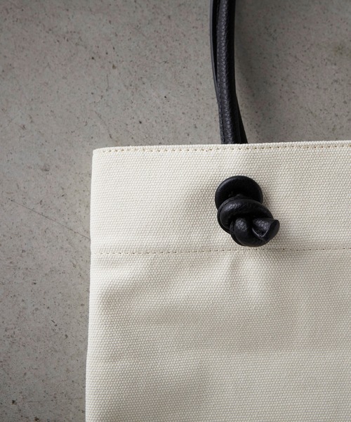 EFOLE（エフォル）の「【EFOLE】 キャンバス　ロゴ　トート（トートバッグ・レディース・オフホワイト・FREE）」の5枚目の写真