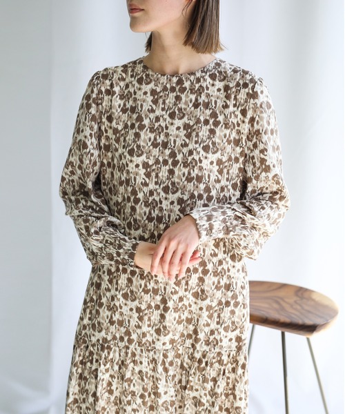 select MOCA（セレクトモカ）の「2021 SS ニュアンスティアードデザインワンピース（ワンピース・レディース・ブラック/ベージュ・FREE）」の11枚目の写真