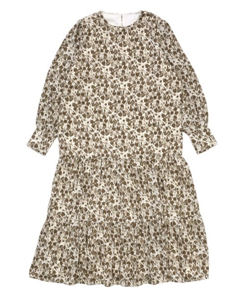 select MOCA（セレクトモカ）の「2021 SS ニュアンスティアードデザインワンピース（ワンピース・レディース・ブラック/ベージュ・FREE）」の14枚目の写真