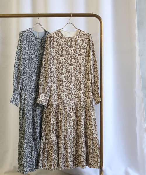 select MOCA（セレクトモカ）の「2021 SS ニュアンスティアードデザインワンピース（ワンピース・レディース・ブラック/ベージュ・FREE）」の15枚目の写真