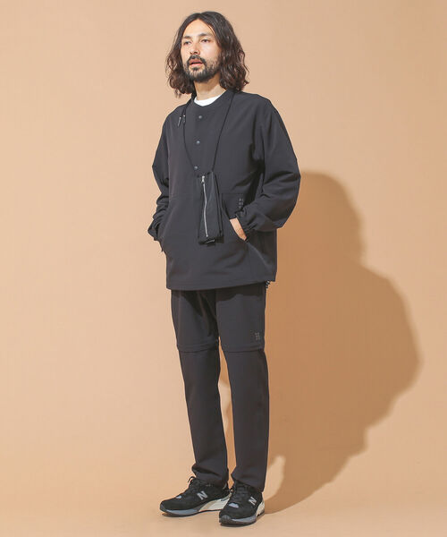 BEAMS LIGHTS（ビームスライツ）の「BEAMS LIGHTS / SHELTECH(R) プルオーバー ブルゾン (セットアップ対応)（ブルゾン・メンズ・ブラック/ブラウン系その他2・SMALL/MEDIUM/LARGE）」の4枚目の写真