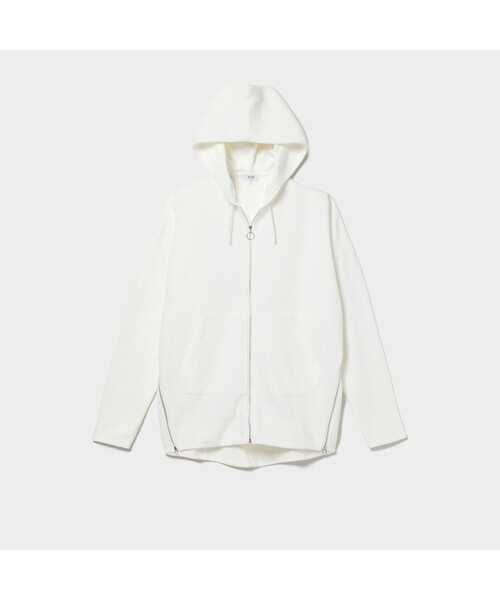 AIGLE(エーグル)の「ドロップショルダースウェットジップパーカ(パーカー・レディース・ホワイト/ベージュ/ネイビー/アイボリー・S/M/L)」の15枚目の写真